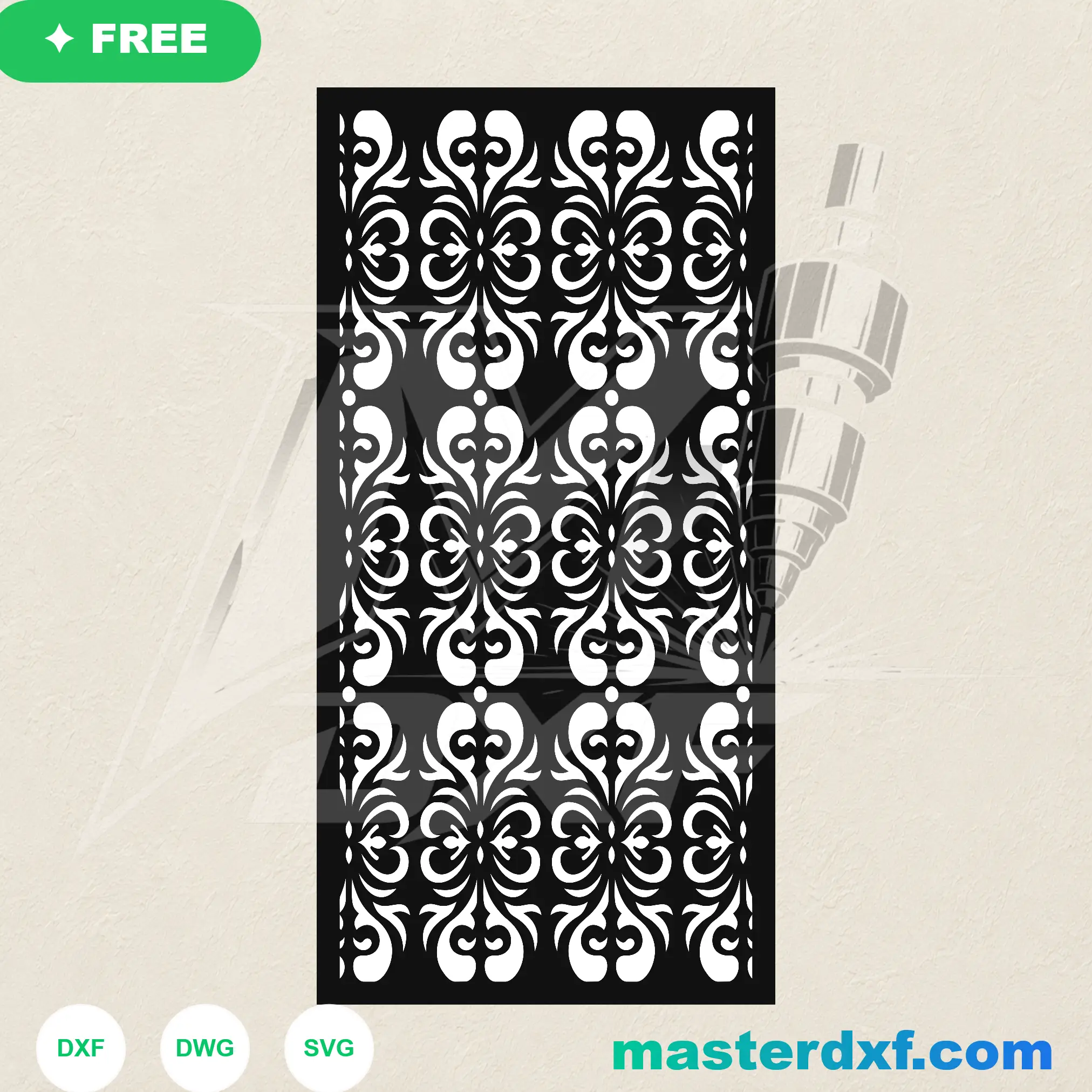 Exotic Monstera Leaf Botanical Privacy Barrier DXF File — Free Download for Laser CNC Plasma